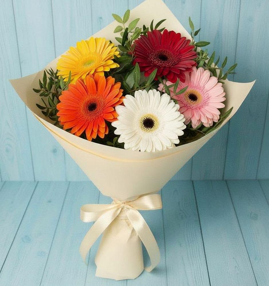 Букет цветов из: Герберы в Грозном