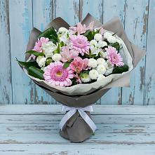 Букет цветов из:  Герберы, Альстромерии и Хризантемы #REPLACE_PRED# Грозном