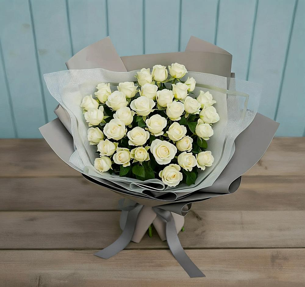 Букет Белоснежная нежность в Грозном