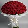 Букет 101 Красная роза Блэк Мэджик в Грозном