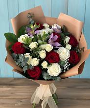 Букет цветов из:  Розы и Альстромерии в Грозном