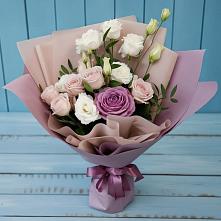 Букет цветов из:  Розы и Лизиантусы в Грозном