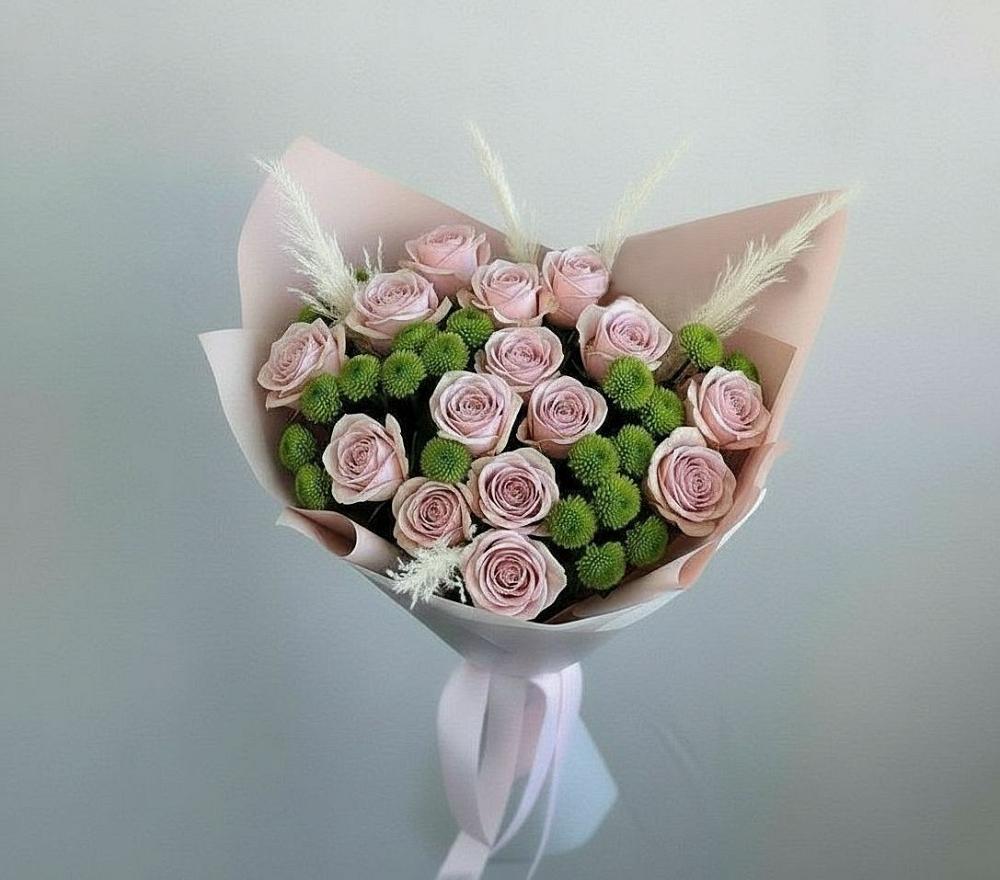 Букет цветов из: Розы и Хризантемы в Грозном