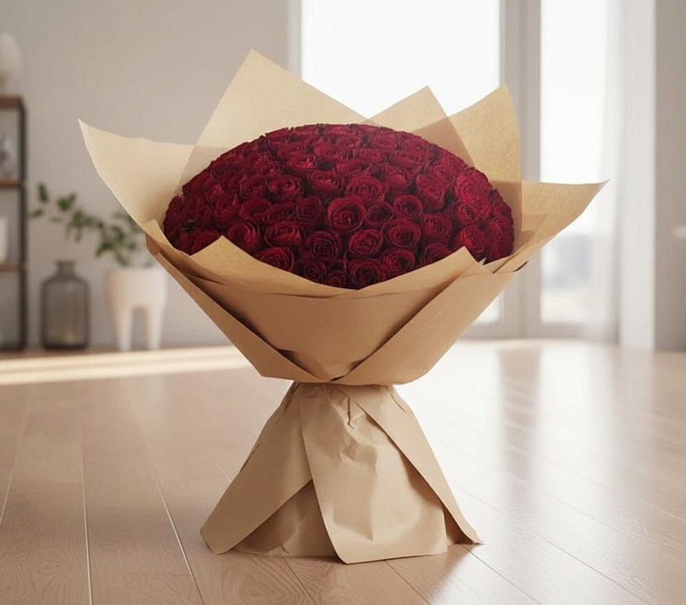 Букет 101 Красная роза в Грозном