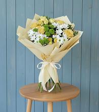 Букет цветов из:  Хризантемы и Розы #REPLACE_PRED# Грозном