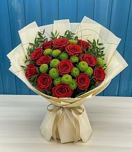 Букет цветов из:  Розы и Хризантемы в Грозном