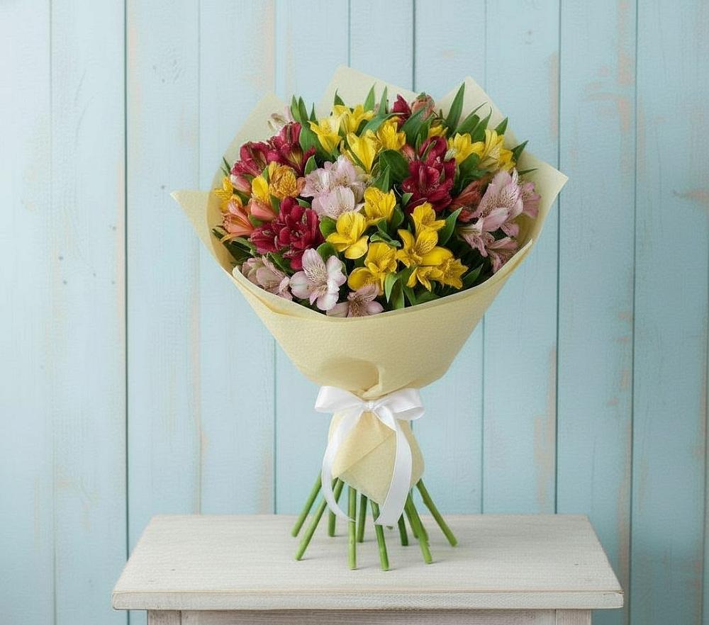 Букет цветов из: Альстромерии в Грозном