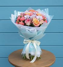 Букет цветов из:  Хризантемы и Розы в Грозном