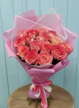 Букет 15 Розовых роз Равель в Грозном