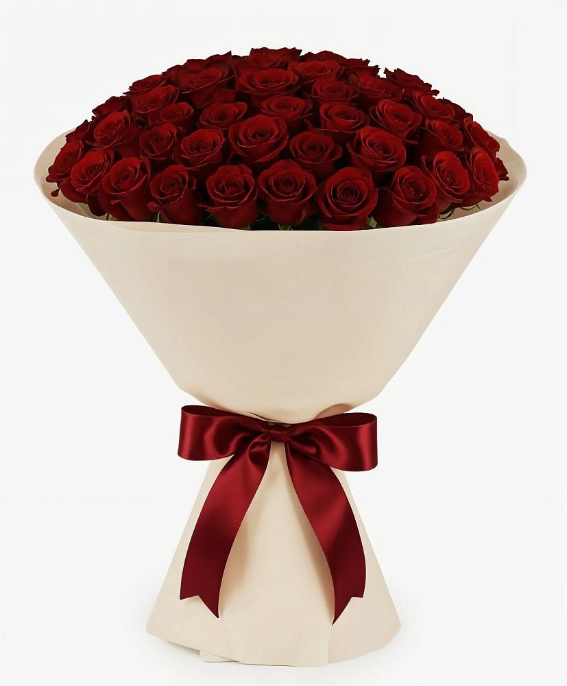 Букет 101 Бордовая роза Блэк Бакарра в Грозном